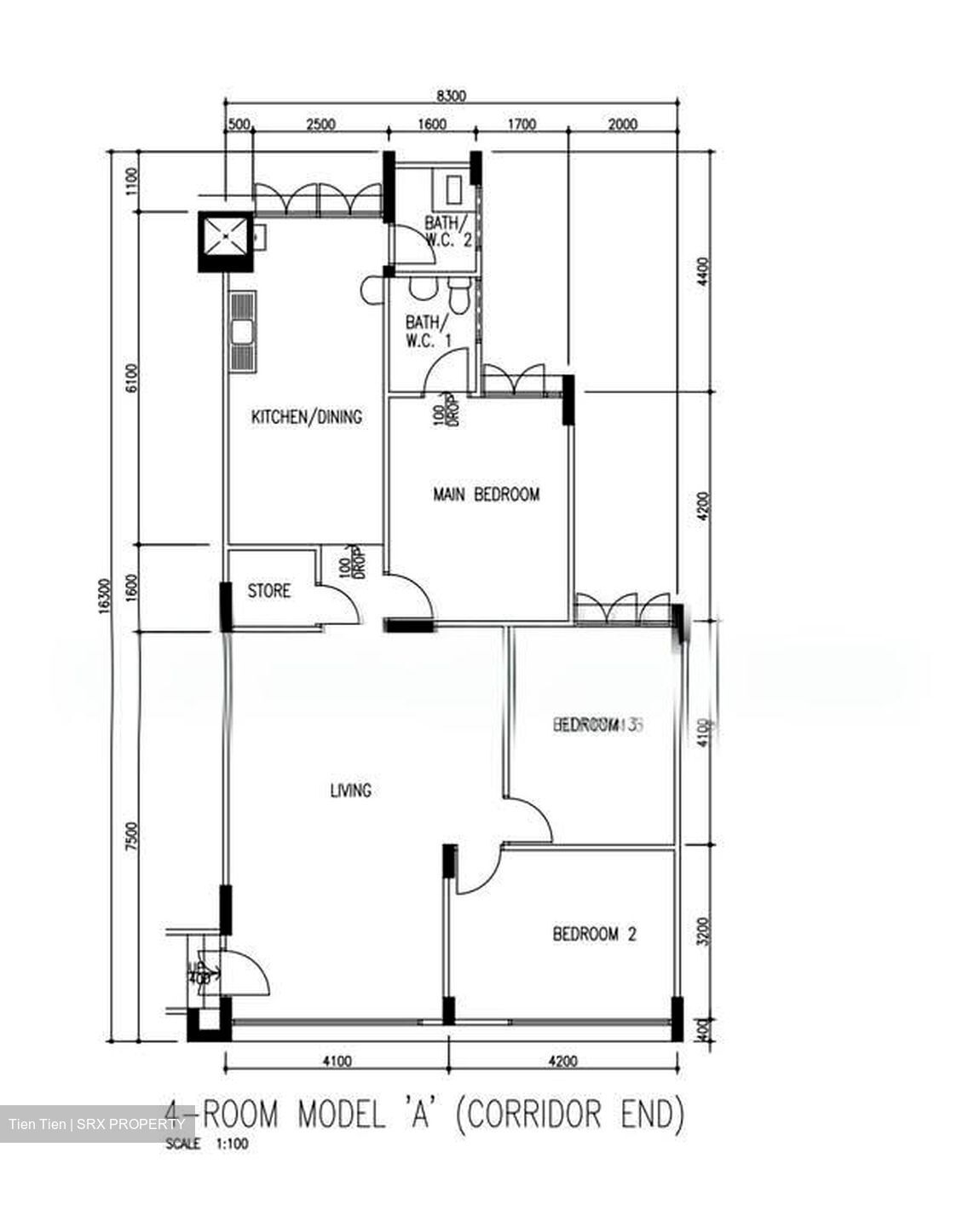 Blk 109 BUKIT PURMEI VILLE (Bukit Merah), HDB 4 Rooms #598763311